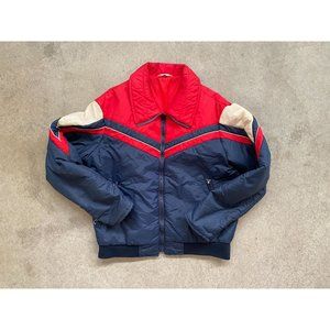 Vintage 90s Windbreaker Puffer Jacket Size S RARE